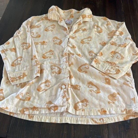 Vintage The Disney Store Womens 2 Pc Pajama Set Sz XL CAT NAPS! Tigger - Picture 2 of 15